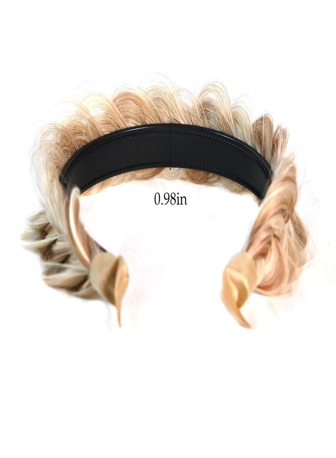 TOECWEGR Braided Headband WithTooth Wide Braid Messy Hair Hoop WomenFashion Hair Accessories - Image 3